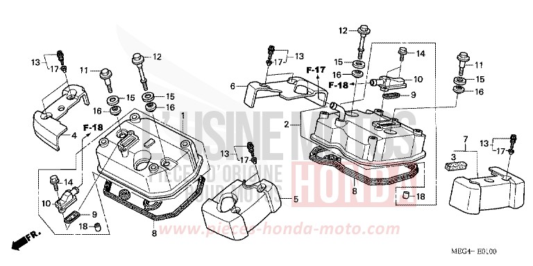 ZYLINDERKOPFDECKEL von Shadow Aero GRAPHITE BLACK (NHB01) von 2006
